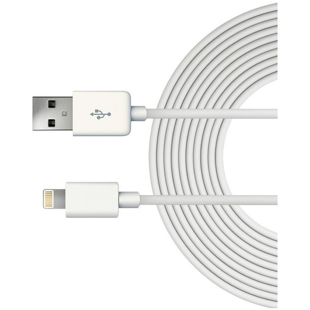 Just Wireless 5411 Lightning 10ft USB Cable White Just Wireless 5411 Lightning 10ft USB Cable White